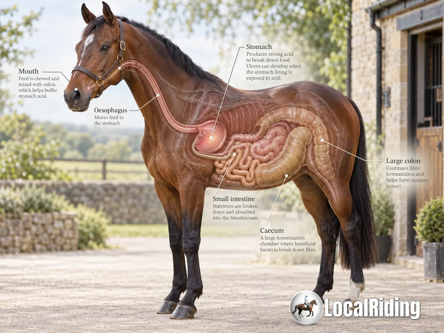 The Horse’s Digestive System: How Gastric Ulcers Develop and What Owners Can Do About Them