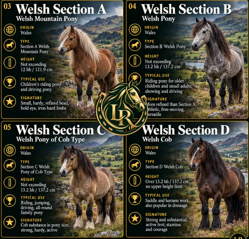Welsh Pony (Section B), a refined and athletic native riding pony from Wales